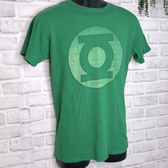 DC Marvel Comics Green Lantern Symbol Distressed T-Shirt Shirt Tee Size Medium - Picture 3 of 6